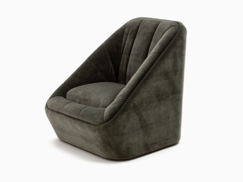 A black NaughtOne Fiji Chair, viewed at an angle. A black NaughtOne Fiji Chair, viewed at an angle.