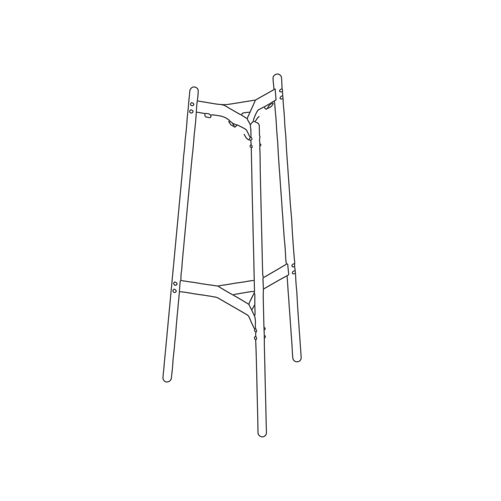 A line drawing - Hudson Coat Stand