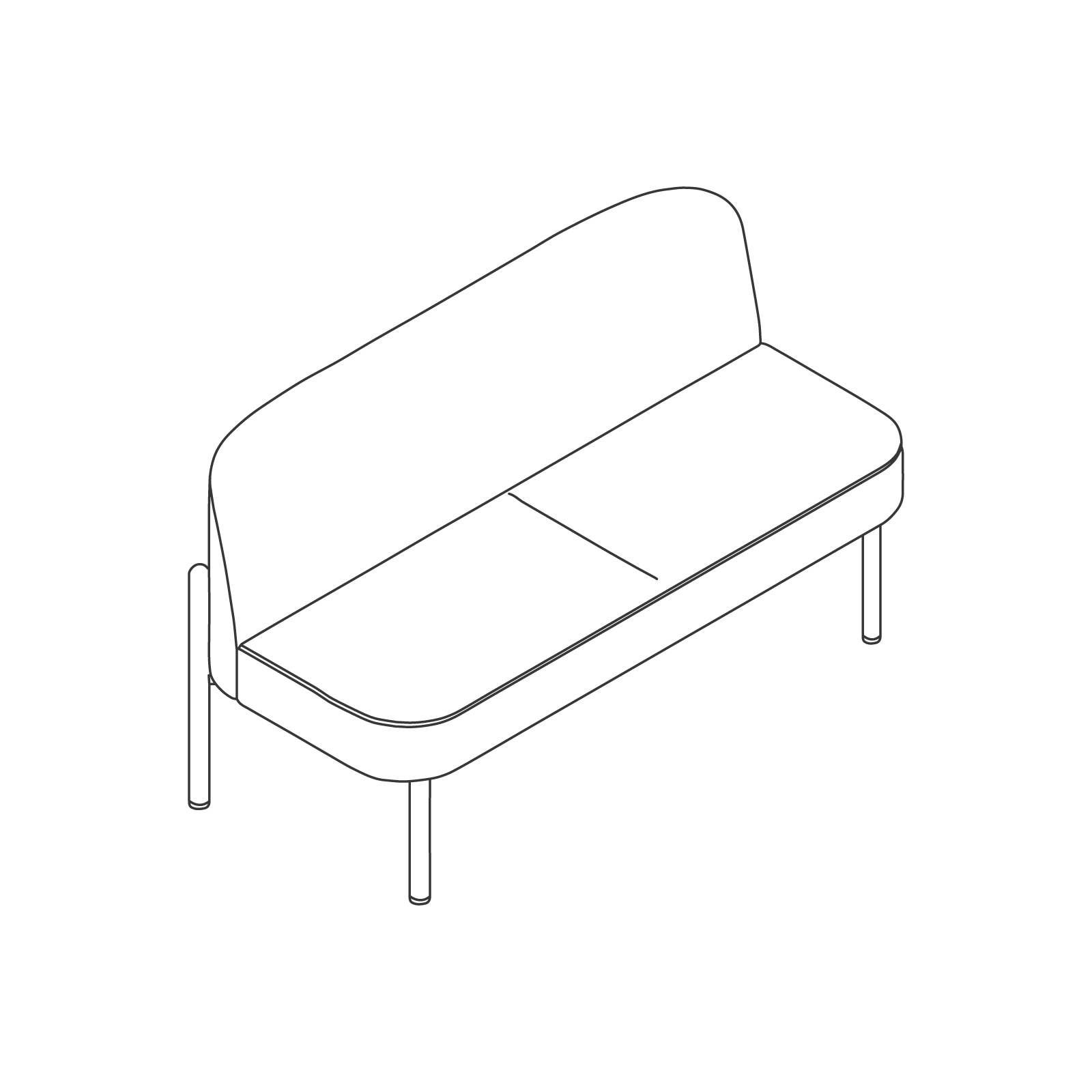 A line drawing - Hue Sofa