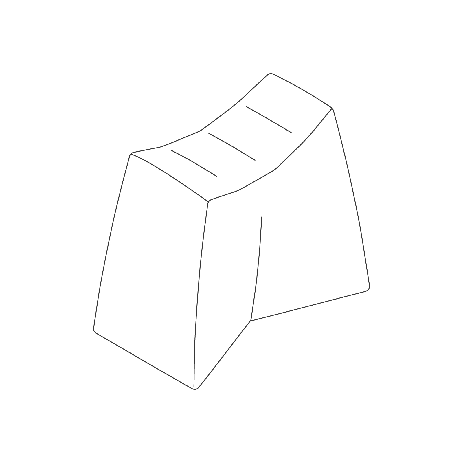 A line drawing of Pinch Stool.