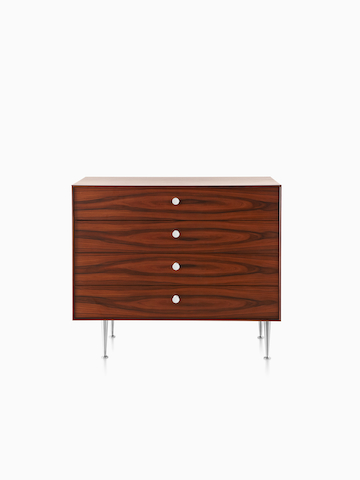 A four-drawer Nelson Thin Edge cabinet.