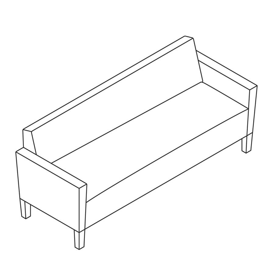 A line drawing - Nemschoff Brava Classic Sofa