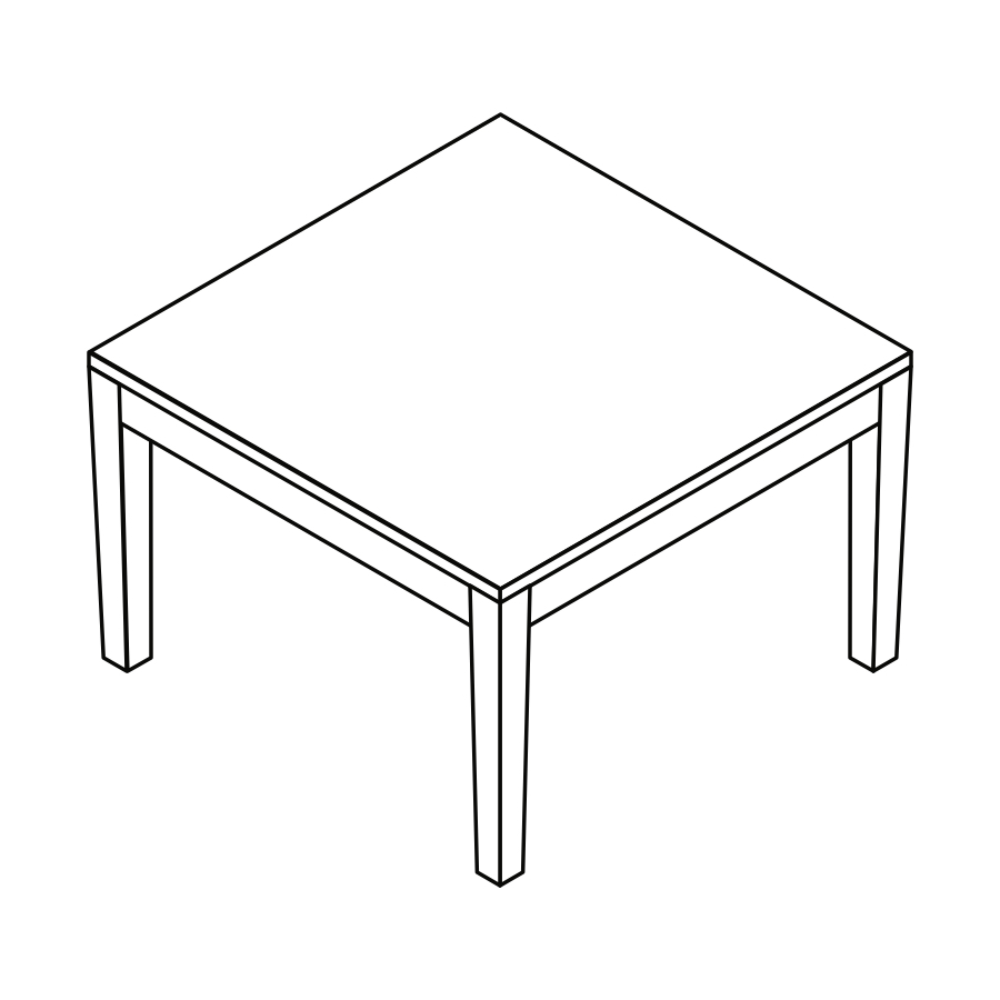 A line drawing - Nemschoff Brava Side Table