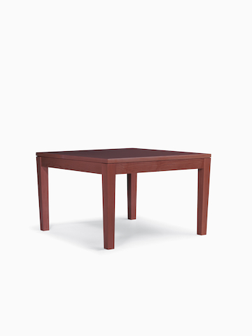 A Brava end table with a solid maple frame and veneer top.