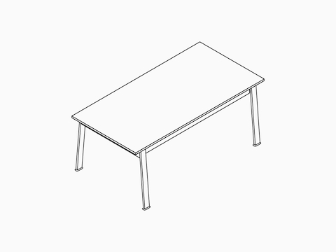A line drawing -- Nemschoff Easton Coffee Table.