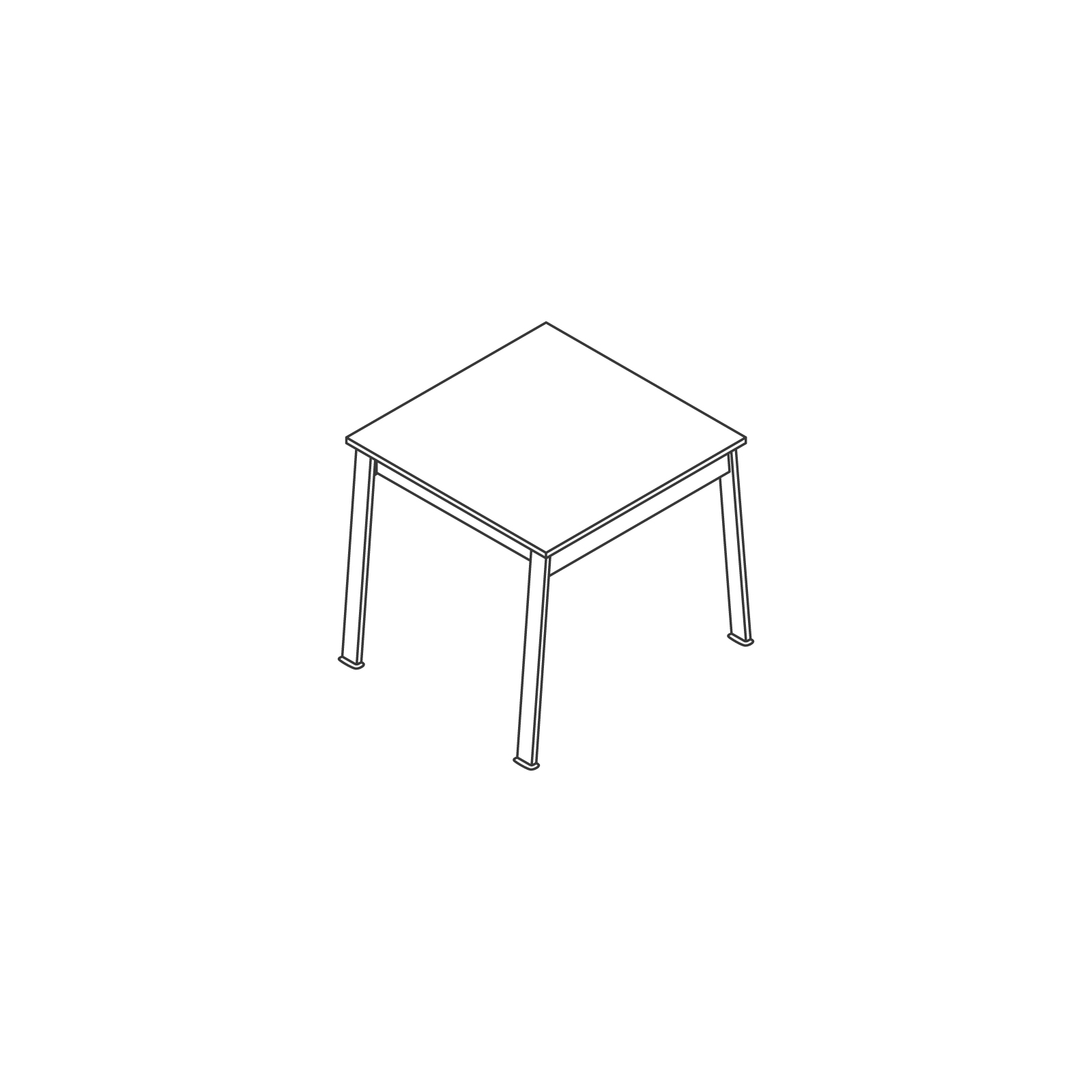 A line drawing - Nemschoff Easton Side Table