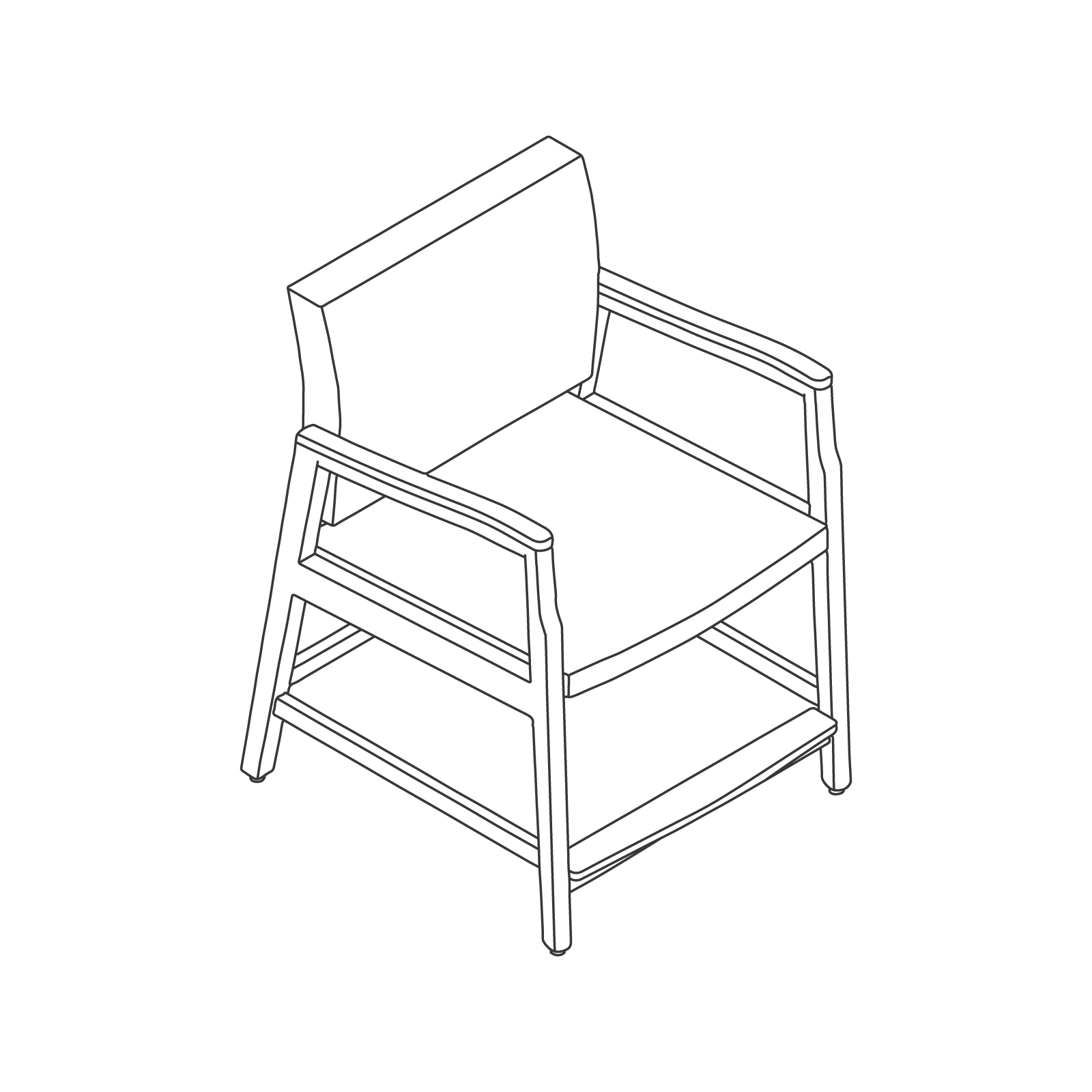 A line drawing - Nemschoff Monarch Easy Access Chair