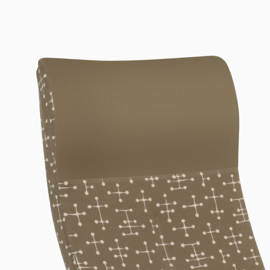 Detail of the optional multiple fabric feature on Nemschoff Nala Patient Chair.