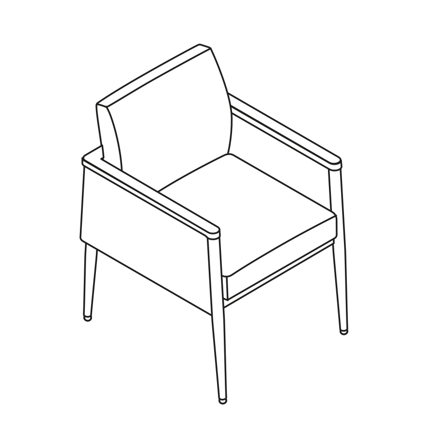 A line drawing - Nemschoff Palisade Chair