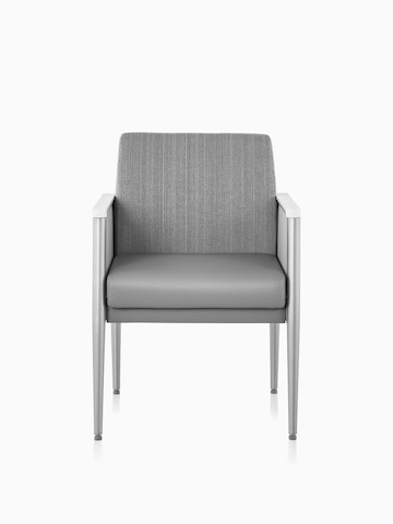 Palisade Chair in gray fabric.