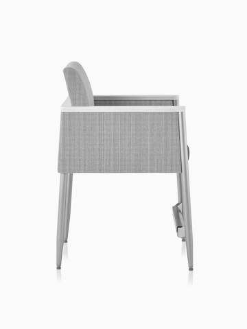 Side view of a gray Palisade Easy Access Chair.