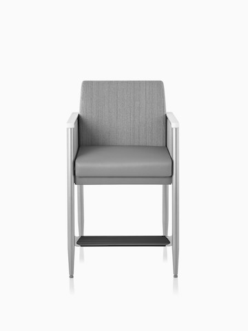 Palisade Easy Access Chair in gray fabric.