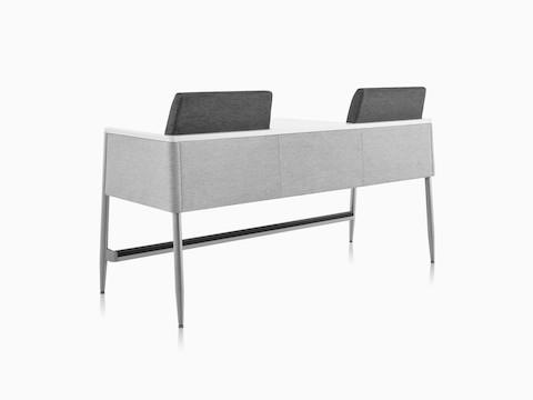 Nemschoff Palisade Easy Access Multiple Seating with a center table, viewed from the back.