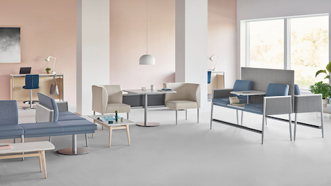 Environment view of the Nemschoff Palisade Collection featuring Palisade Multiple seating. Environment view of the Nemschoff Palisade Collection featuring Palisade Multiple seating.