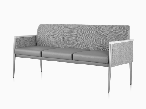 Front three-quarter view of Nemschoff Palisade Multiple seating on white sweep. Front three-quarter view of Nemschoff Palisade Multiple seating on white sweep.