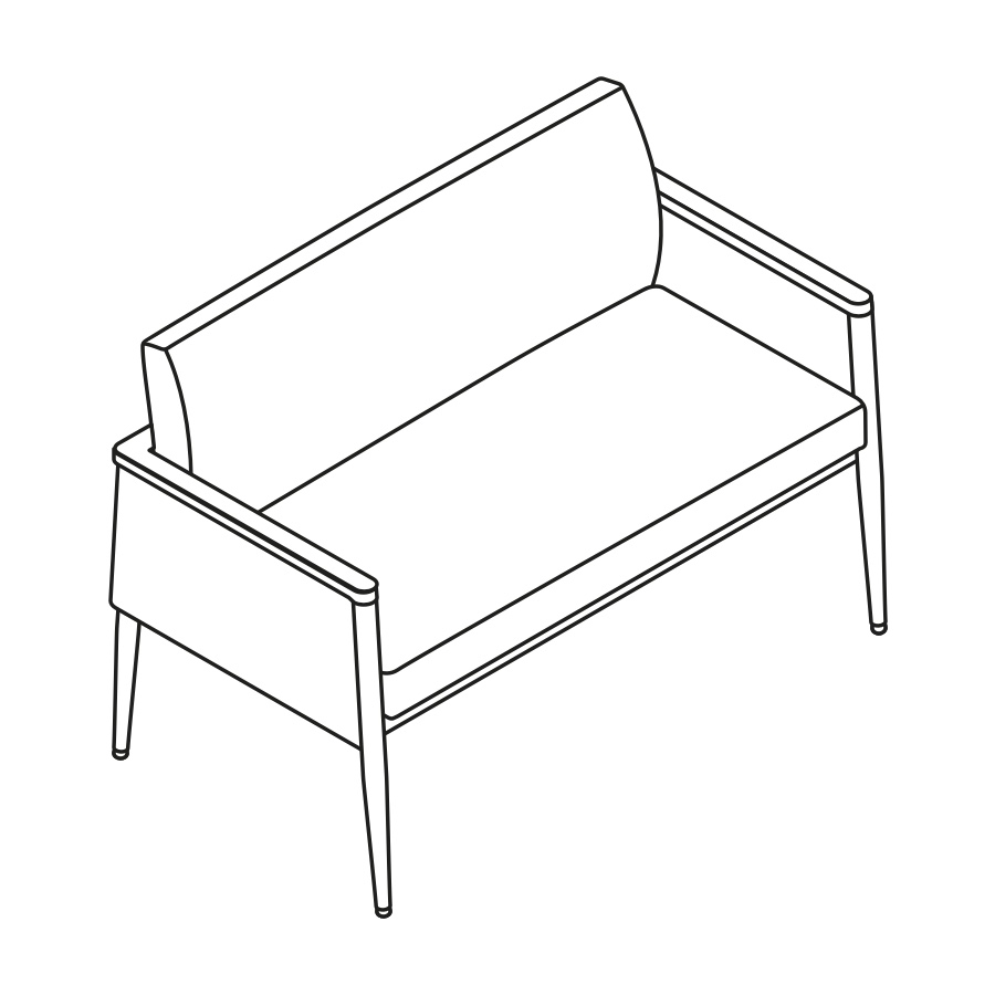A line drawing - Nemschoff Palisade Plus Chair