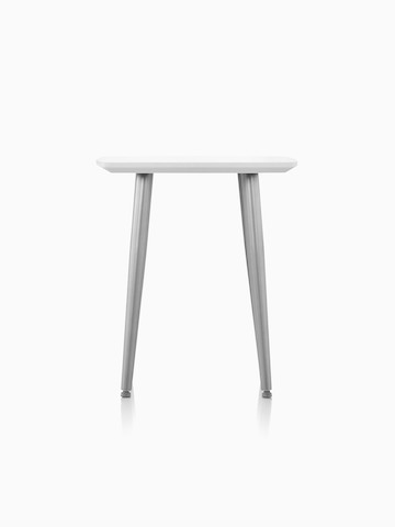 Palisade Side Table with white surface and metal legs.