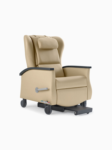 A Nemschoff Serenity Recliner with an optional slide-out footrest.