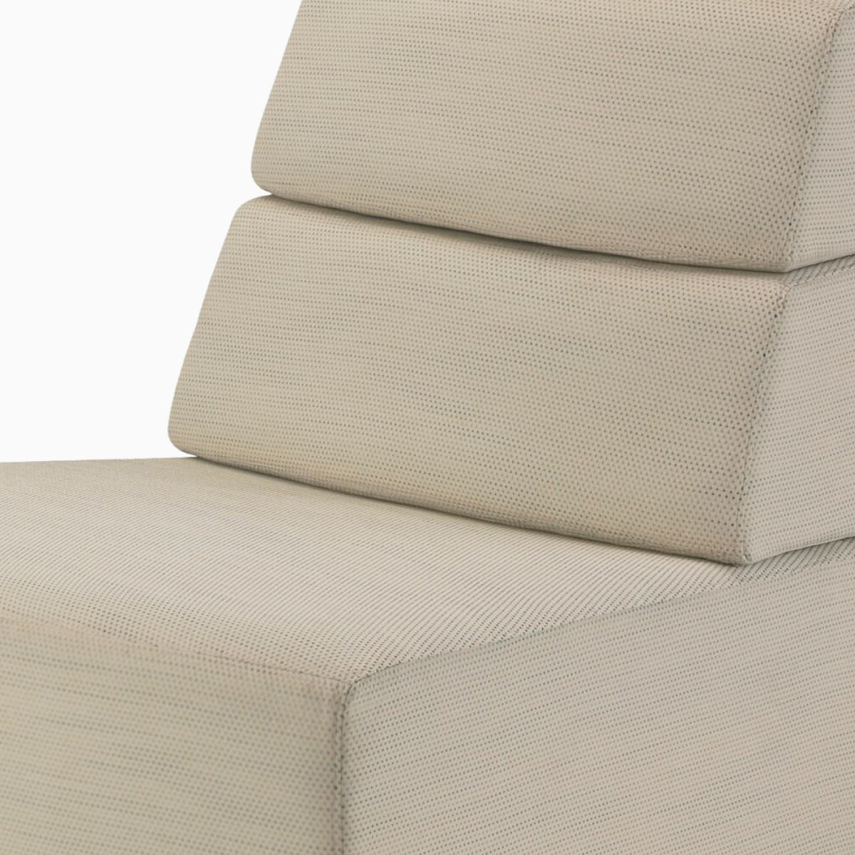 Close-up of Nemschoff Steps Lounge System seating showing removable covers.