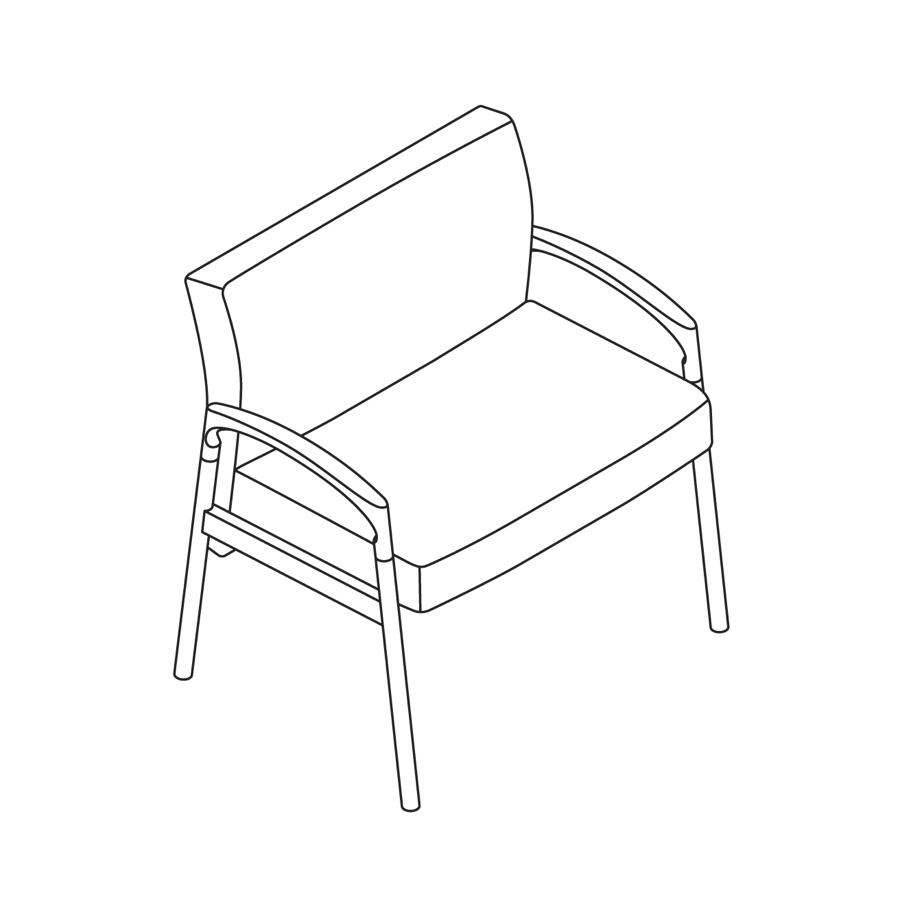A line drawing - Nemschoff Valor Plus Chair