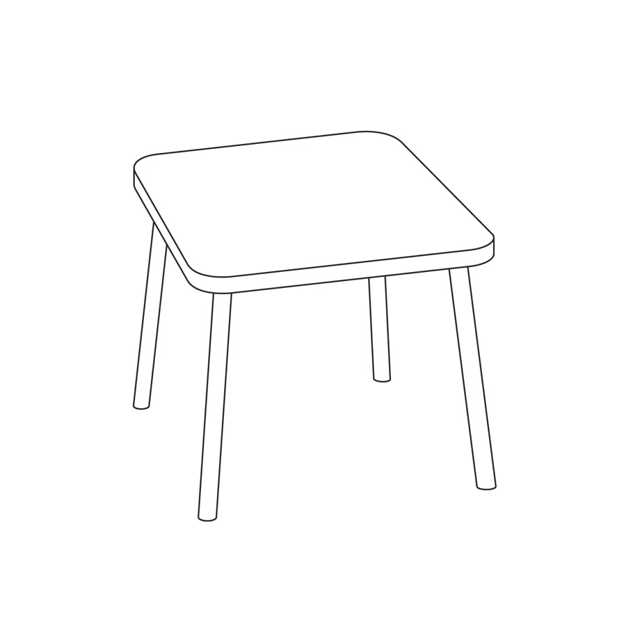 A line drawing - Nemschoff Valor Side Table