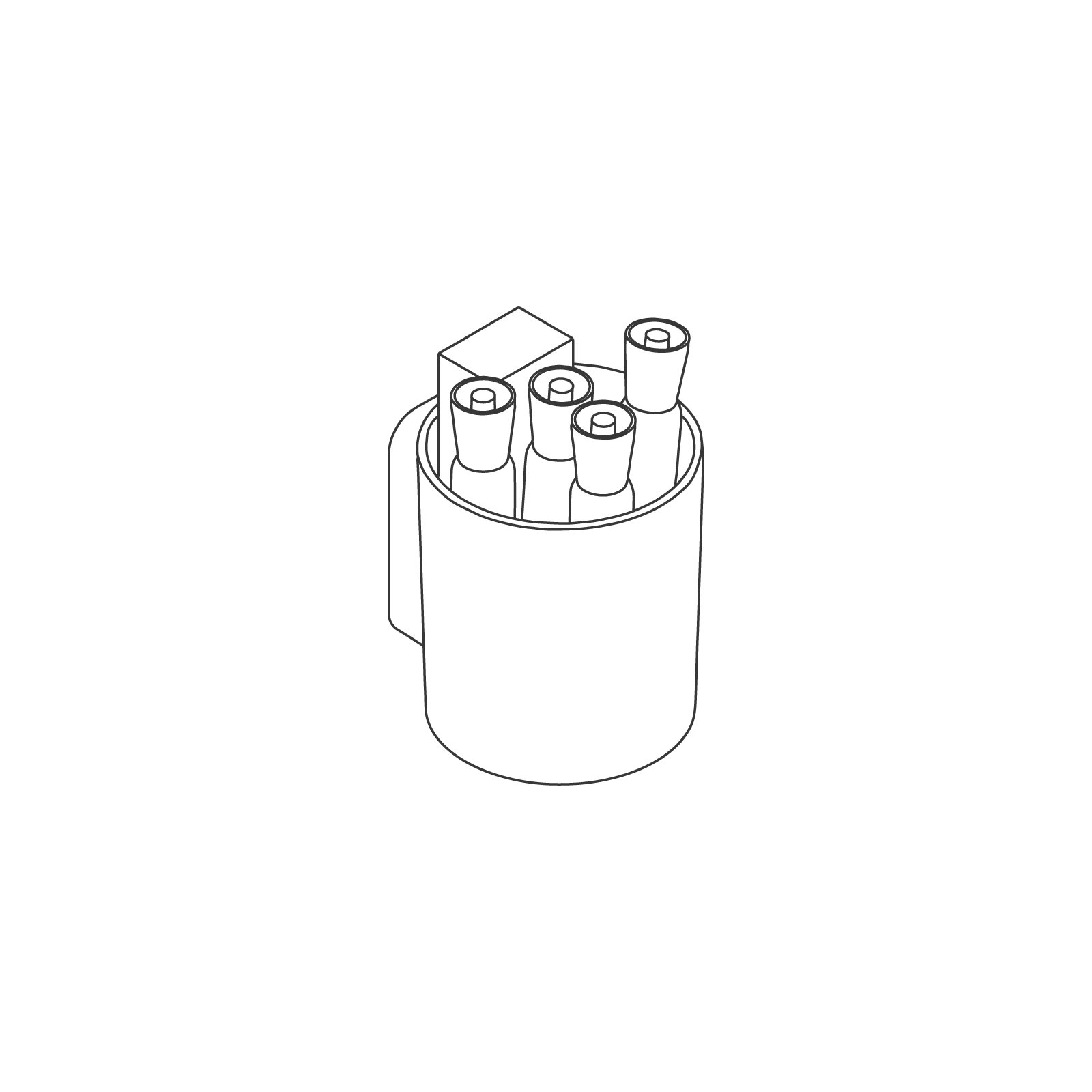 Eine Zeichnung - OE1 Becher für Stifte