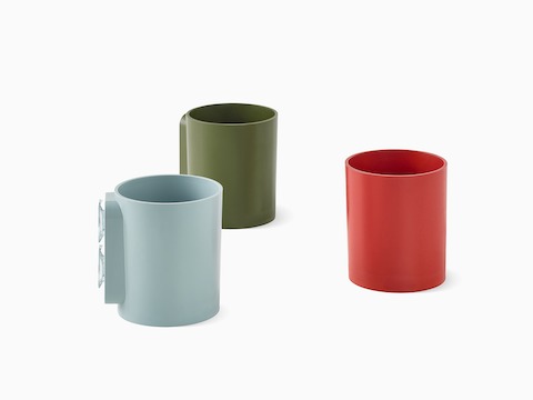 Light blue, green and red OE1 Marker Cups.