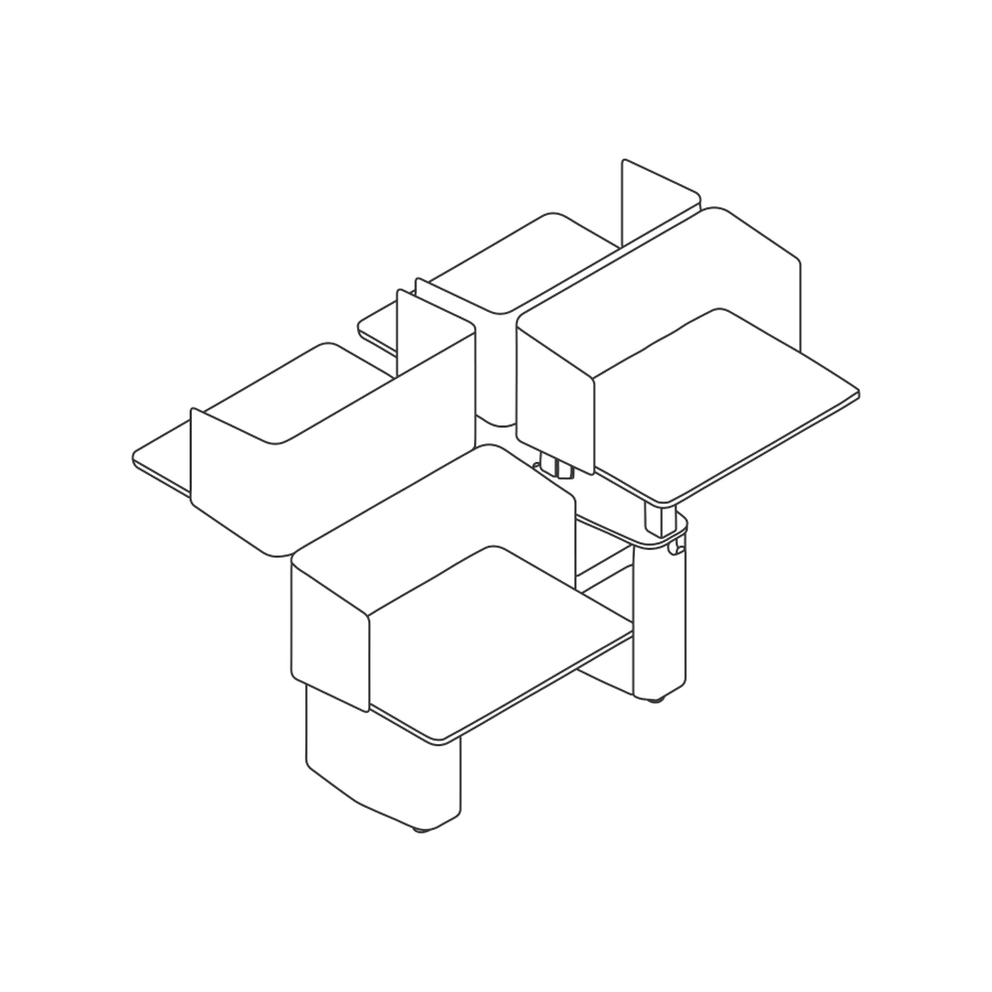 Um desenho de linha - Micro Pack OE1–4 unidades