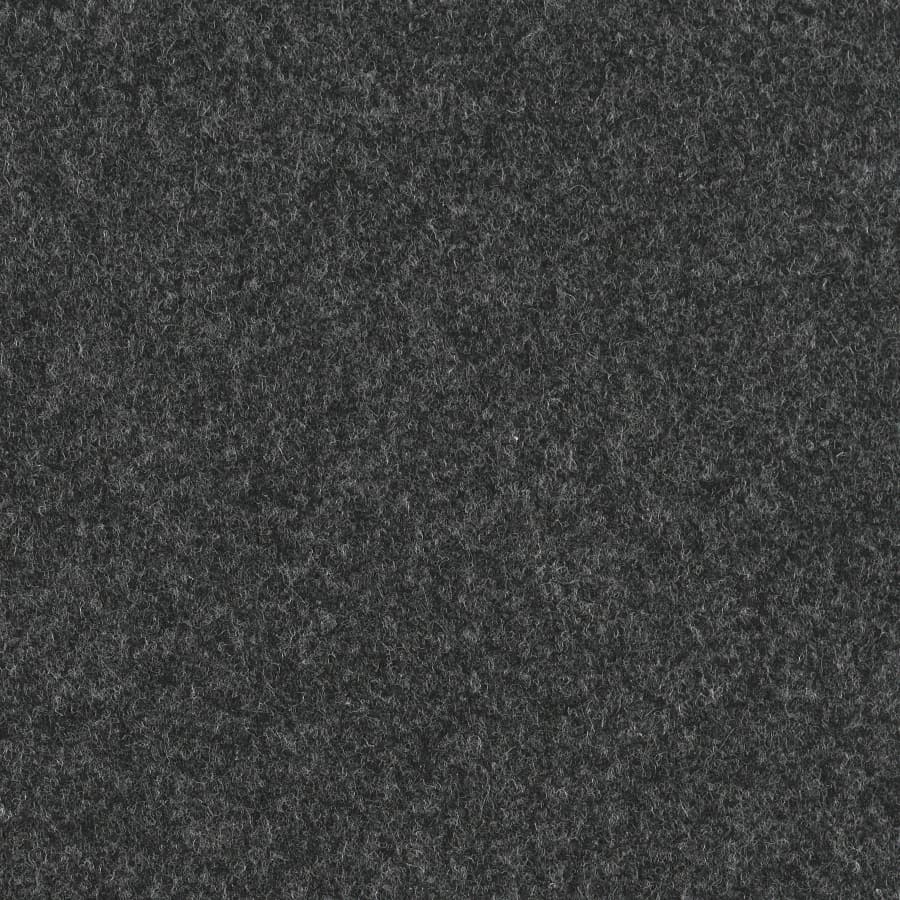 Imagen en primer plano de un textil en negro claro llamado carbón Hush.