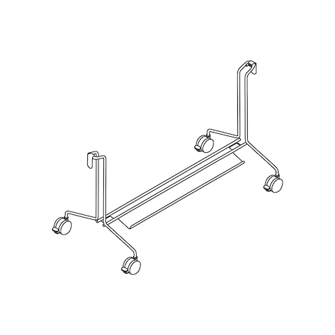 A line drawing - OE1 Mobile Easel–Base