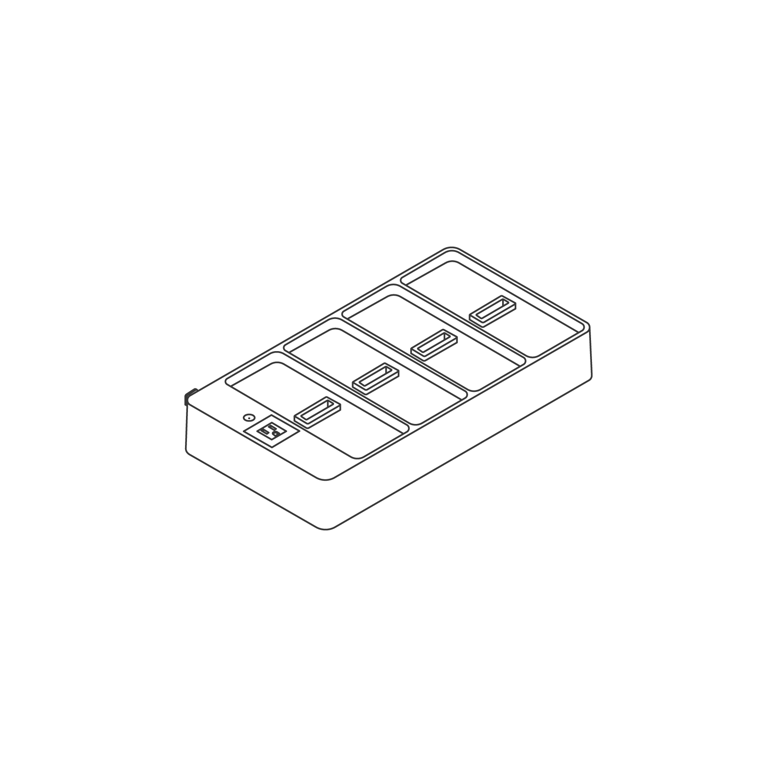 A line drawing - OE1 Power Tray