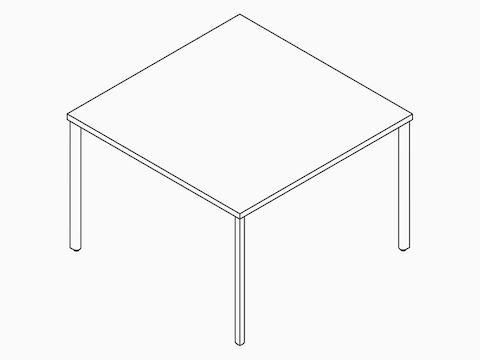 Line drawing of an OE1 Project Table.