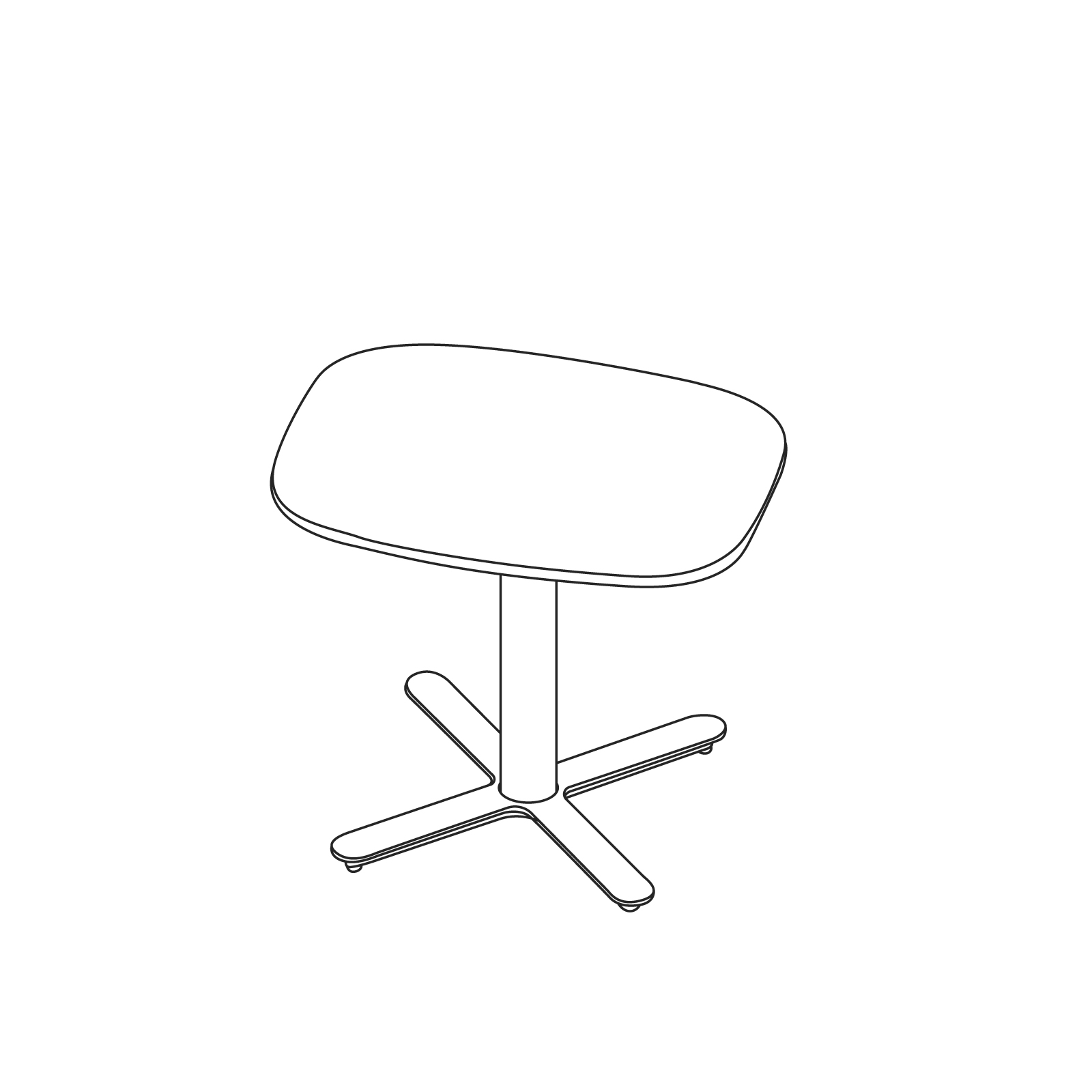 A line drawing - Passport Work Table–Small