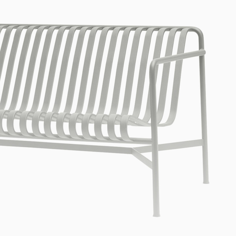 A grey HAY Palissade Lounge Sofa. Select to view all HAY outdoor furniture.