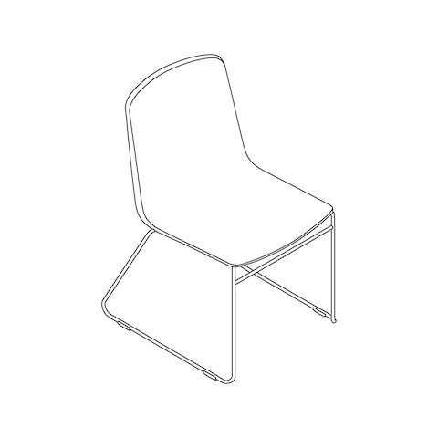 线描图 - Pronta堆叠座椅
