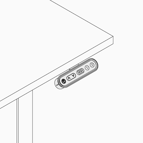 A line drawing of a Ratio control switch.