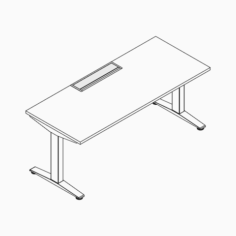 A line drawing of a Ratio access flap.