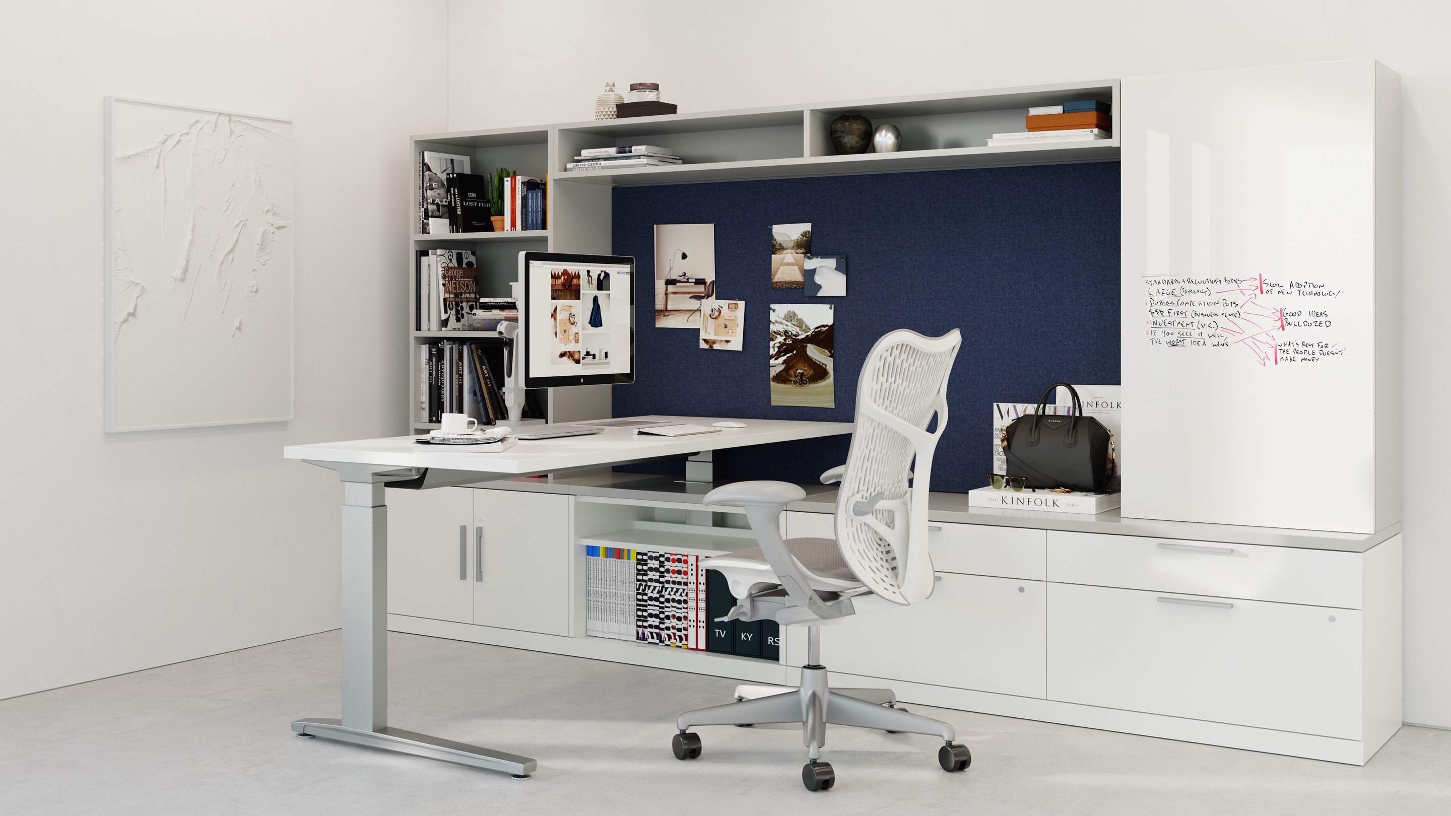 SUITABLE FOR TEMPORARY HOME OFFICE TABLE HERMAN MILLER ADJUSTABLE HEIGHT DESK 