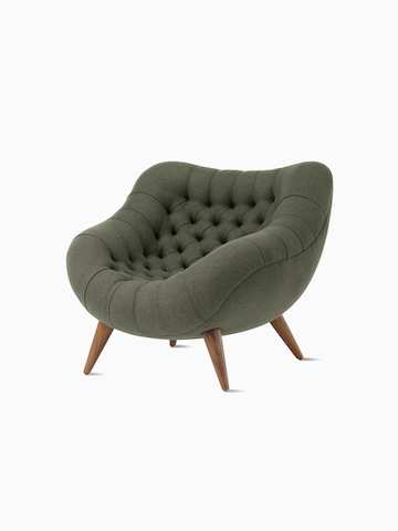 绿色 Rohde Easy 座椅正面角度图。