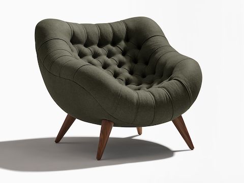 绿色 Rohde Easy 座椅正面角度图。