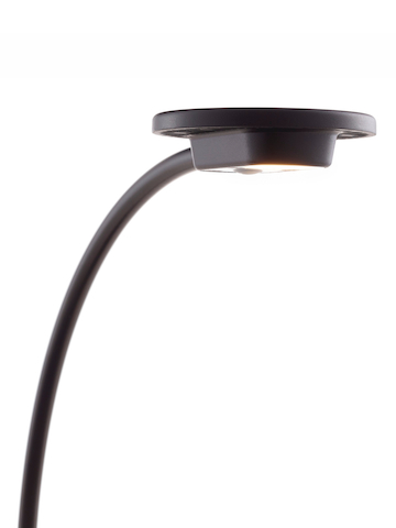 Close view of the lamp head on a black Tone Personal Light. Close view of the lamp head on a black Tone Personal Light.