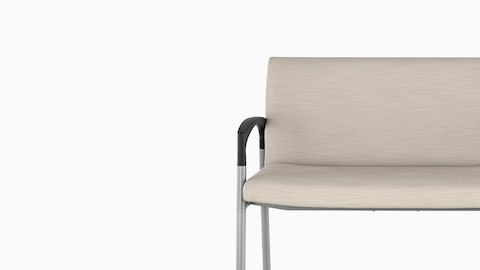 Partial view of beige Valor Plus Seating, showing the memory-foam seat. Partial view of beige Valor Plus Seating, showing the memory-foam seat.