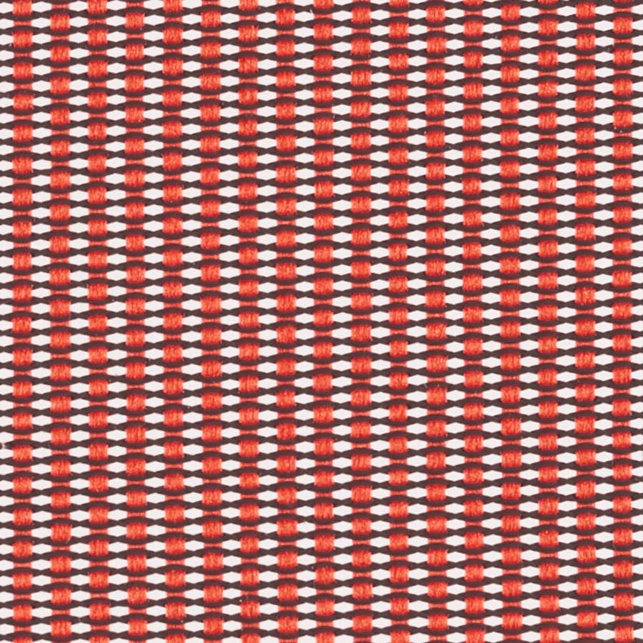 Verus座椅上的红色编织织物材料样本图片。