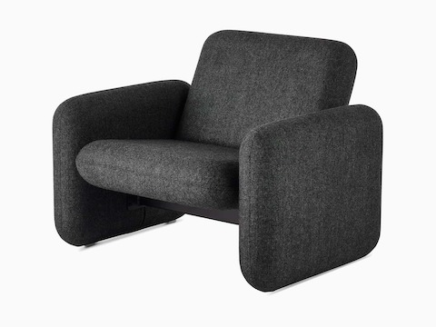 Front angle view of a Wilkes Modular Sofa Group Chair in grey. Front angle view of a Wilkes Modular Sofa Group Chair in grey.