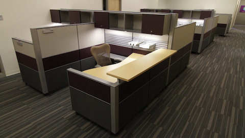 A campus administrative area outfitted with Canvas Office Landscape. A campus administrative area outfitted with Canvas Office Landscape.