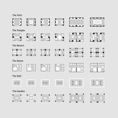 The kit of parts from design firm SLAB.