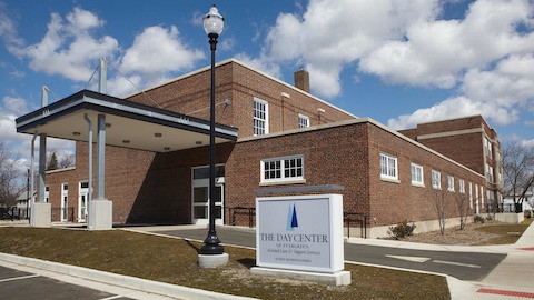 An exterior view of a senior assisted care facility for seniors. 