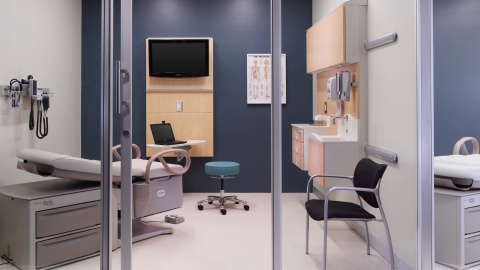 Herman Miller healthcare furnishings arrangement