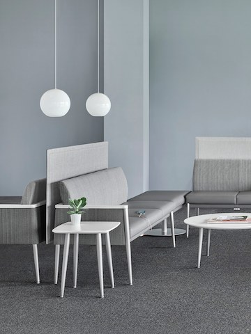 A waiting area with the Palisade Collection, featuring Palisade Multiple Seating.