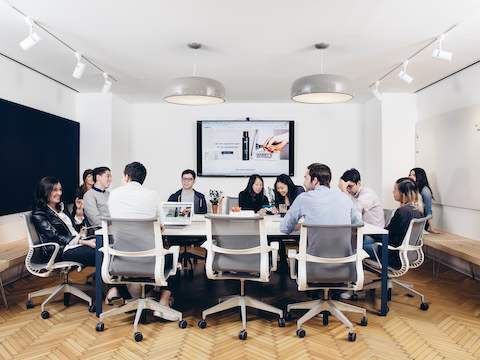 This Meeting Space is outfitted with everything people need to share ideas with colleagues both present and remote. This Meeting Space is outfitted with everything people need to share ideas with colleagues both present and remote.